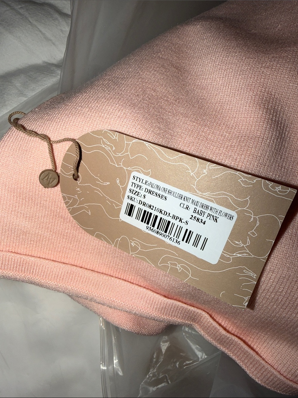 Meshki One-Shoulder Pink Floral Dress - Picture 4 of 4